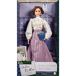 Barbie Inspiring Women Helen Keller Doll GYH02 ตุ๊กตาบาร์บี้ Helen Keller GYH02 สําหรับผู้หญิง