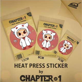 สติกเกอร์รีดร้อน ลาย เดมิโดมิ ขนาด 5 ,8 , 12 ซม. / DemiDomi Heat Press Sticker 5, 8, 12 cms