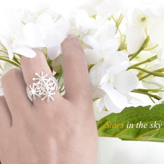 Aztique แหวนเงินแท้ แหวนดาว Ring Jewelry Handmade Gifts Star ss