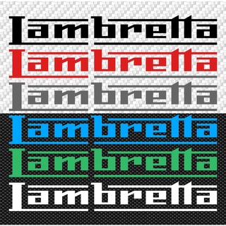 สติกเกอร์ pvc กันน้ำ  ลาย Lambretta ขนาด 2.8 x 20 cm ราคาชิ้นละ 19 บาท