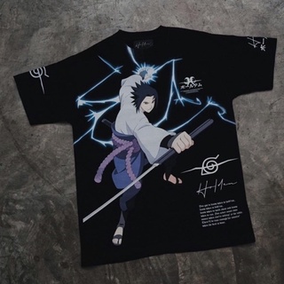 เสื้อยืดโอเวอร์ไซส์เสื้อยืดโอเวอร์ไซส์เสื้อยืดHOLDEM x Naruto ซาสึเกะS-4XLS-3XL