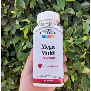 ภาพขนาดย่อของภาพหน้าปกสินค้า(พร้อมส่ง) วิตามินรวม 21st Century, Mega Multi for Men Women , Multivitamin & Multimineral, 90 Tablets จากร้าน finithip บน Shopee ภาพที่ 6