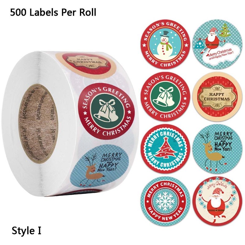 good 500pcs Merry Christmas Thank you sticker envelope gift card ...