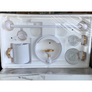 อุปกรณ์แขวน ในห้องน้ำ สีขาว - ที่วางสบู่ แก้วน้ำ ที่วางแปรงสีฟัน ที่ใส่กระดาษ ราวแขวนผ้า ขอแขวน - SALGAR
