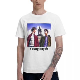 [S-5XL]เสื้อยืดแขนสั้น คอกลม ผ้าฝ้าย พิมพ์ลาย Young Royals สไตล์วินเทจ แฟชั่นคลาสสิก สําหรับผู้ชาย