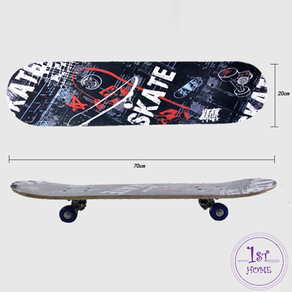 สเก็ตบอร์ด-สไตล์สปอร์ตสวยงาม-ทนทาน-สกู๊ตเตอร์-สี่ล้อ-skate-board