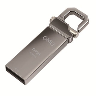 OMG Flash Drive 64Gb USB 2.0 Clip Lock High Speed (Silver)
