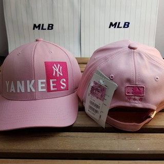 ของแท้ นำเข้าจากเกาหลี หมวก New York หมวก NY MLB YANKEES รหัส 32CPER811 ชมพู