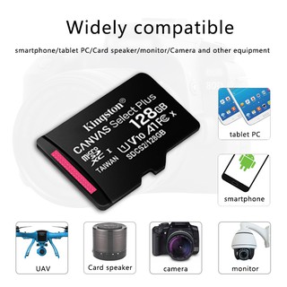 ภาพขนาดย่อของภาพหน้าปกสินค้าKington SD Card Micro sdcard Memory Card Class 10 100MB/s /16GB/32GB/64GB/128GB TF Card For CCTV Dashca จากร้าน zz1klhcjoh บน Shopee ภาพที่ 2