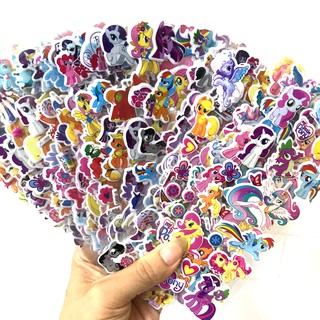 Sticker 3D ลาย My Little Pony น่ารัก สติ๊กเกอร์นูน สติ๊กเกอร์ลายการ์ตูน สติ๊กเกอร์ลายการ์ตูนน่ารักสำหรับเด็กหญิง