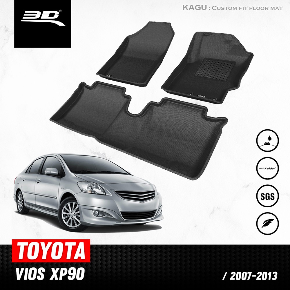 พรมปูพื้นรถยนต์-3d-toyota-vios-2007-2012