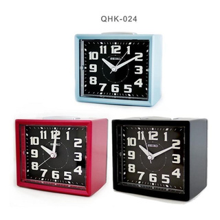 นาฬิกาปลุก ไซโก้ (Seiko) เสียงกระดิ่งดัง พรายน้ำ เดินเรียบ ไม่มีเสียง รุ่น QHK024 QHK025พร้อมส่ง นาฬิกาปลุก SEIKO QHK024