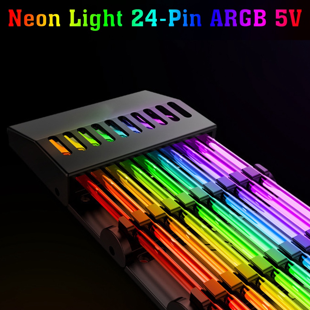 ภาพหน้าปกสินค้า24 Pin RGB A-RGB 5V สายไฟ RGB สำหรับแต่งคอม จากร้าน kingcom_computer บน Shopee