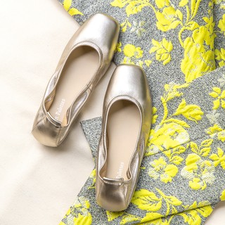 ภาพขนาดย่อของภาพหน้าปกสินค้าSweet Palettes รองเท้าหนังแกะ Belle Champagne Gold จากร้าน sweetpalettes บน Shopee