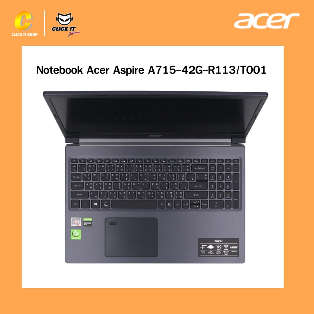 notebook-โน๊ตบุ๊ค-acer-aspire-a715-42g-r113-t001-สินค้าใหม่-ประกันศูนย์-3-ปี