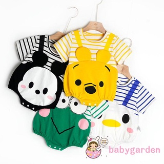 Babygarden- ชุดรอมเปอร์ จั๊มสูท แขนสั้น คอกลม ลายการ์ตูนสัตว์ สไตล์หวาน แฟชั่นฤดูร้อน สําหรับเด็กทารก ทุกเพศ