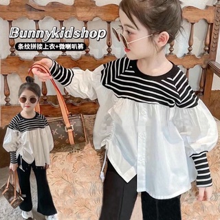 เสื้อแขนยาวสีขาวเด็กผู้หญิง คอลเลคชั่นใหม่ในฤดูใบไม้ร่วง น่ารักสไตล์เกาหลี🖤🖤