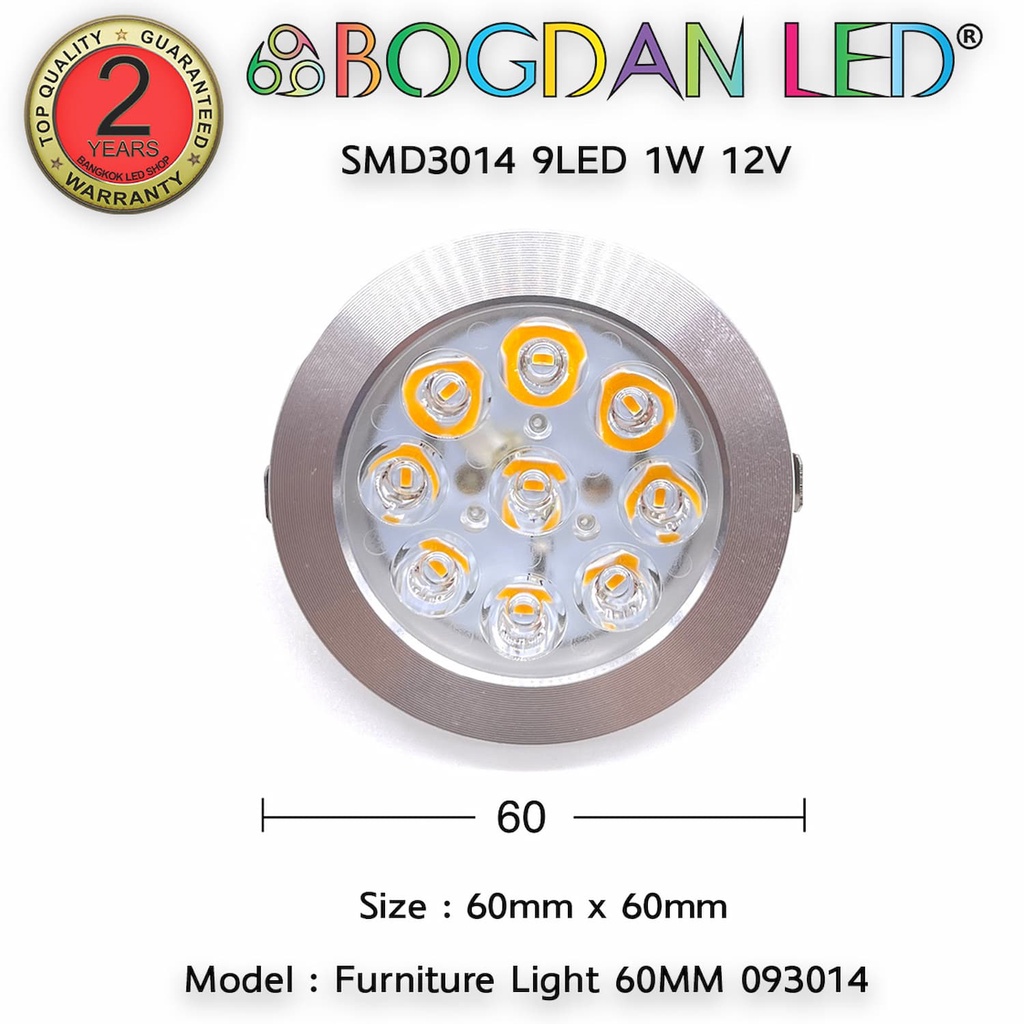 led-furniture-light-9led-3014smd-1w-60mm-12v-สำหรับภายนอก-ภายในอาคาร-ไฟติดผนัง-ไฟติดตู้โชว์-สีขาว-สีวอมไวท์