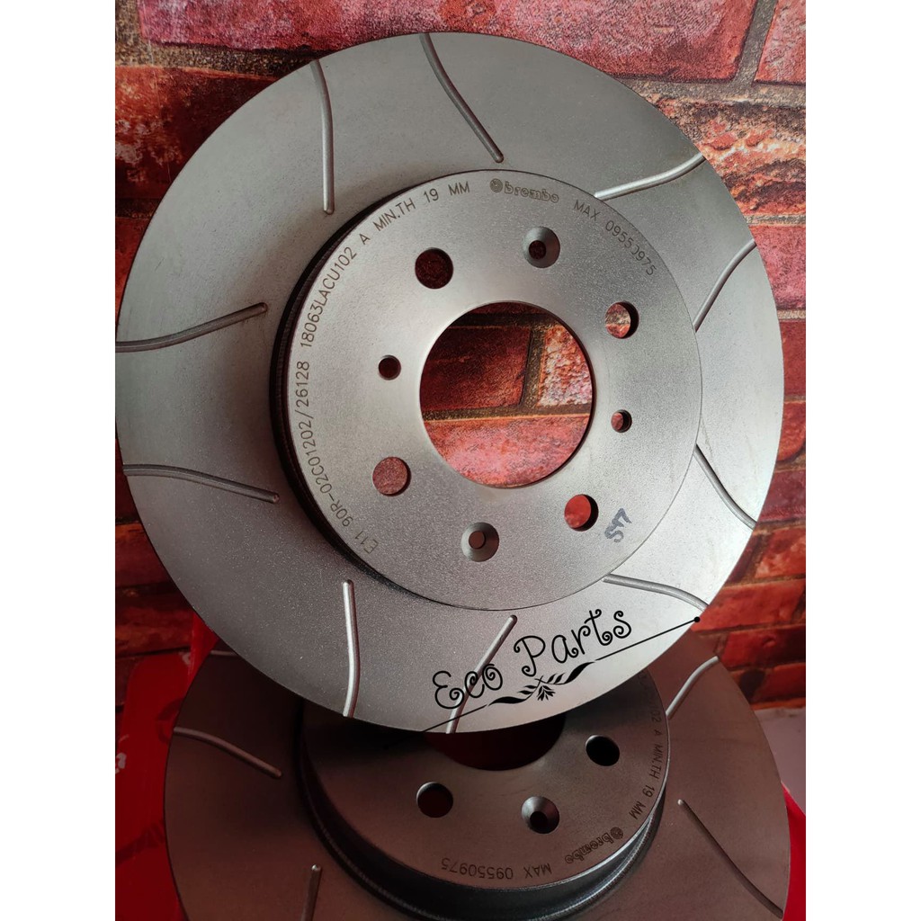 brembo-max-มีของพร้อมส่ง-จานเบรกคู่หน้า-honda-jazz-ge-gk-civic-eg-ek-es-city-2008-freedคู่หน้า-2ใบ