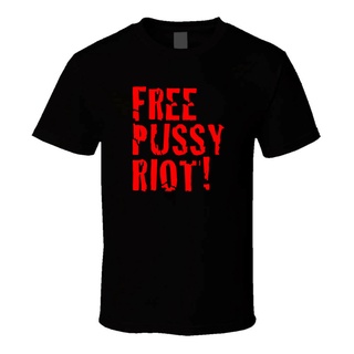 【 PUNK】เสื้อยืดคอกลมใหม่ เสื้อยืด พิมพ์ลายโลโก้วงร็อค Pussy Riot สไตล์พังก์ร็อค สําหรับผู้ชาย มีสีดํา สีขาวdntokobthy