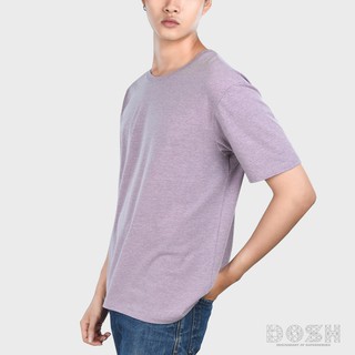 DOSH BASIC-T SHIRTS เสื้อยืด คอกลม แขนสั้น สีม่วง FUMT5001-LV