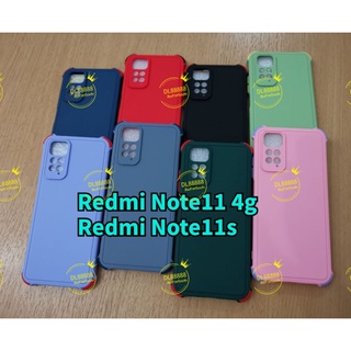 🆕✨พร้​อมส่งใน🇹🇭✨เคสTPUนิ่มสีพื้นปุ่มสี For Redmi Note 11 / Redmi Note 11s / Redmi Note11 / Redmi Note11s / Note 11 Pro