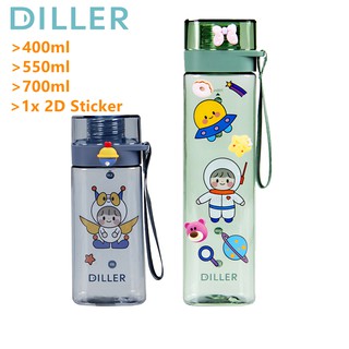 Diller ขวดน้ํา 400มล./550มล./700มล., Tritan, Bpa Free, สําหรับเล่นกีฬาและกลางแจ้ง 8645-1