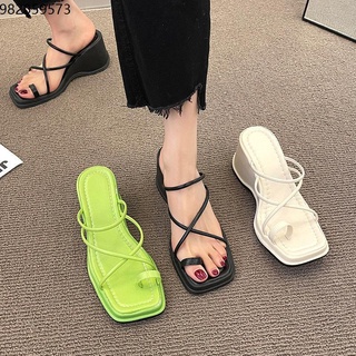 Slope and shoes thick bottom high -heeled new burst slope heel sandals