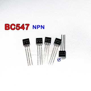 (จำนวน 5ชิ้น) BC547 NPN TO-92 ขาตรงยาว TRANSISTOR ทรานซิสเตอร์