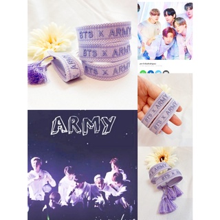 สร้อยข้อมือทอ สีม่วง เครื่องประดับเซอร์ไพรส์ BTS ARMY สไตล์คลาสสิก สําหรับแฟน BTS