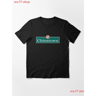 2022 Chinatown Los Angeles Street Sign Essential T-Shirt เสื้อยืด ดพิมพ์ลาย เสื้อยืดผ้าฝ้าย คอกลม cotton ความนิยม sale U