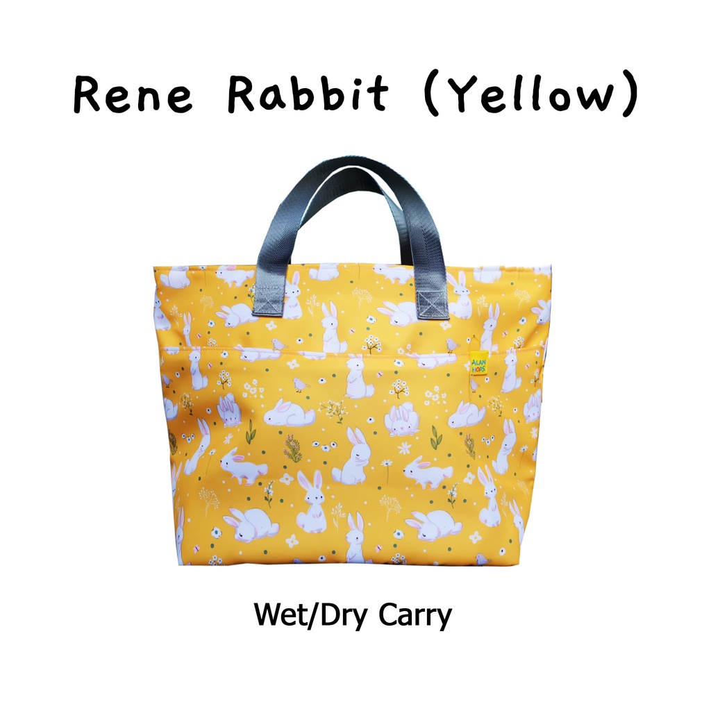 Wet/Dry Carry ลาย Rene Rabbit (Yellow) | Shopee Thailand