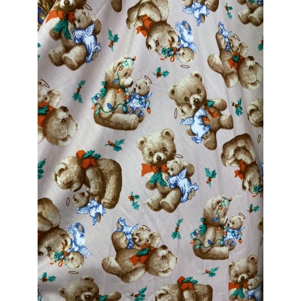 ผ้าพิมพ์ลายหมีผ้าเมตรcotton-100-พิมพ์ลายcs00064