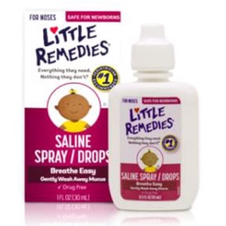 น้ำเกลือล้างจมูกสำหรับเด็กเล็ก  Little Remedies for noses นำเข้าอเมริกา