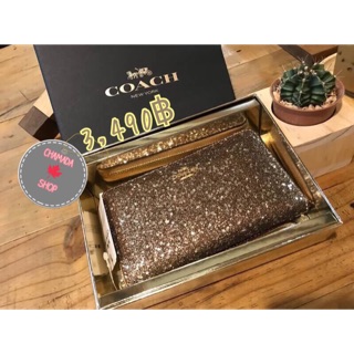BOXED PHONE WALLET WITH STAR GLITTER PRINT COACH F23448