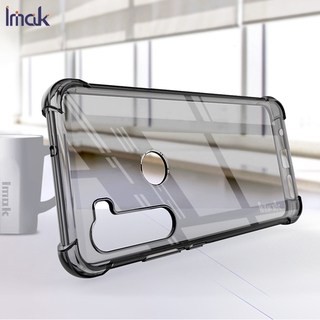 Imak HTC U20 5G Shockproof Clear Soft TPU Case Transparent Silicone Back Cover Screen Film