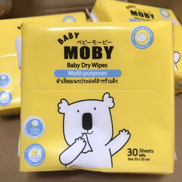 baby-moby-ผ้าเช็ดเอนกประสงค์-ผ้าแห้ง-drywipes