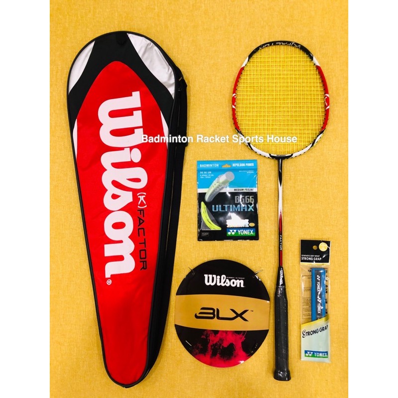 ไม้แบดมินตัน Wilson (K) FACTOR (แถมสาย Pasang) | Shopee Thailand