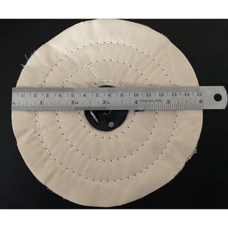 (1 ชิ้น)ผ้าดิบปัดเงา 6 นิ้ว สำหรับหินเจียรแท่น