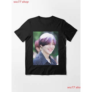 New SHINEE TAEMIN Essential T-Shirt วงไอดอลเกาหลีเสื้อยืดพิมพ์ลาย คอกลม แฟชั่น แขนสั้นคู่รัก Unisex