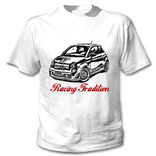 เสื้อยืดโอเวอร์ไซส์เสื้อยืด ลาย Fiat Abarth Inspired Racing Tradition สีขาวS-4XL