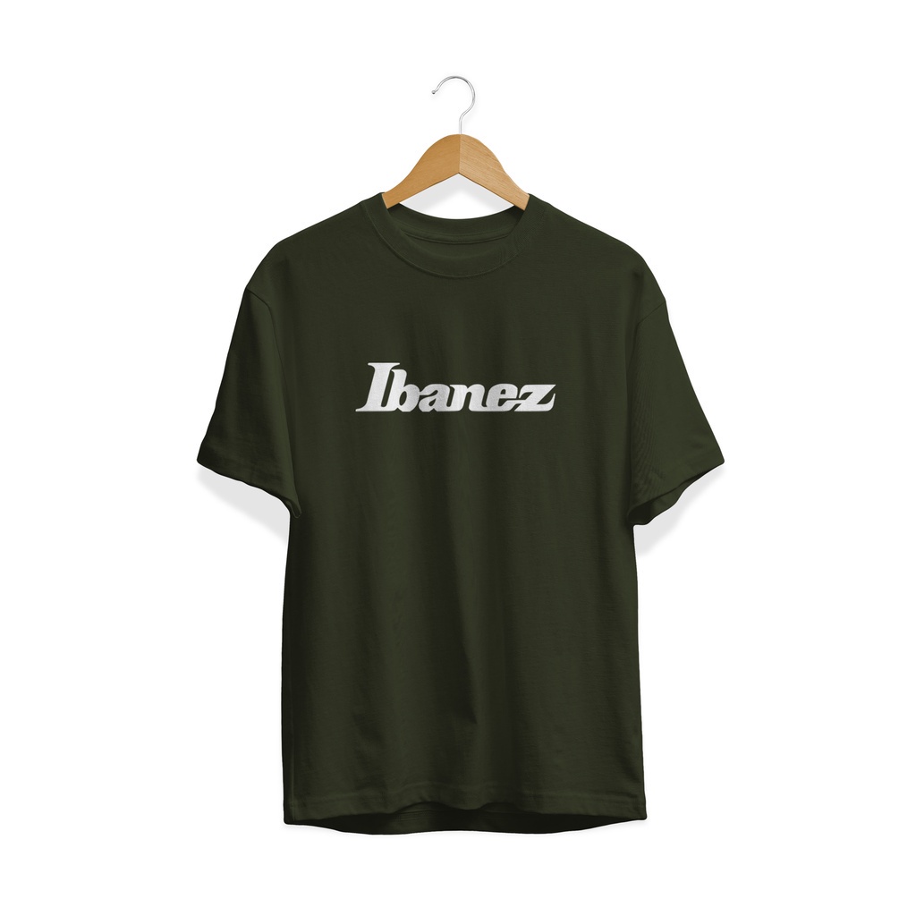 เสื้อยืด-พิมพ์ลายโลโก้-ibanez-music-distro-พรีเมี่ยม