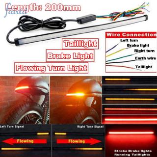 20 ซม. 12-24 v ไฟ led สีแดงสีเหลืองอําพันแบบเปลี่ยนสําหรับติดรถมอเตอร์ไซค์