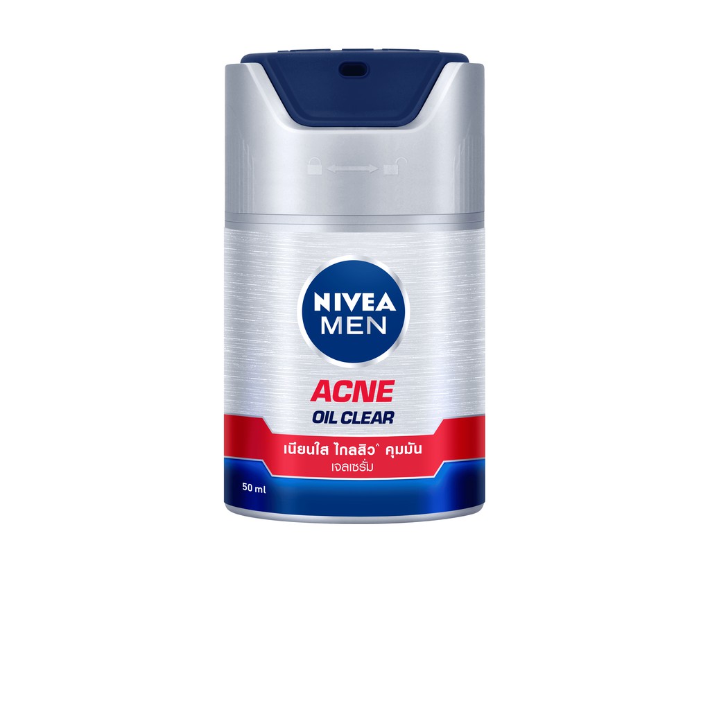 ภาพหน้าปกสินค้าNIVEA นีเวีย Men Acne Oil Clear Gel Serum 50 ml.