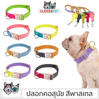 สินค้า [พร้อมส่ง🇹🇭] DOGLEMI ปลอกคอสุนัข สีพาสเทล ปลอกคอสัตว์เลี้ยง ปลอกคอแมว สายจูงสุนัข Dog Collar Cleverpet