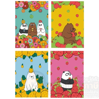 สมุด planner สมุดจดตารางงาน สมุดแพลนเนอร์ ลาย WE BARE BEARS แพลนเนอร์ ขนาด A5 จำนวน 1เล่ม พร้อมส่ง