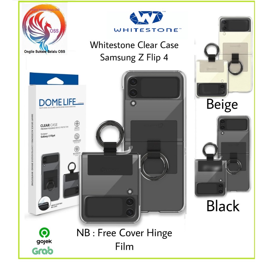 เคส Samsung Galaxy Z FLIP 4 FLIP4 WHITESTONE Dome Life Casing with Ring ...