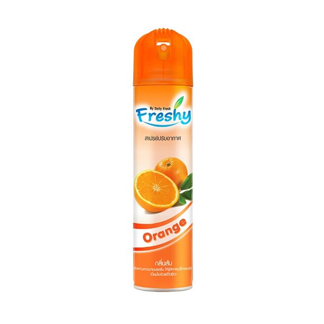 สเปรย์น้ำหอมปรับอากาศ-freshy-กลิ่นส้ม-กลบกลิ่นไม่พึงประสงค์-สเปรย์ปรับอากาศ-น้ําหอมปรับอากาศ-ปรับอากาศ