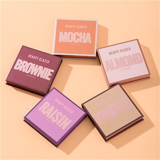 BEAUTY GLAZED ใหม่ 9 Color Shimmer Matte Eyeshadow Palette เครื่องสำอางค์กันน้ำอายแชโดว์ COD