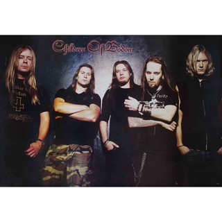 โปสเตอร์ รูปถ่าย วงเดทเมทัล Children of Bodom (1993-97) POSTER 24”X35” Inch Finland Death Metal